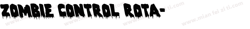 Zombie Control Rota字体转换